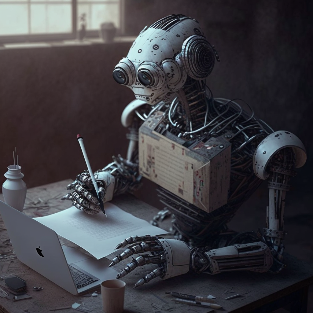 writer_replaced_by_AI_midjourney